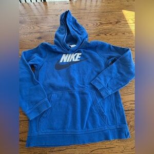 Boys Nike Blue Hoodie sz L